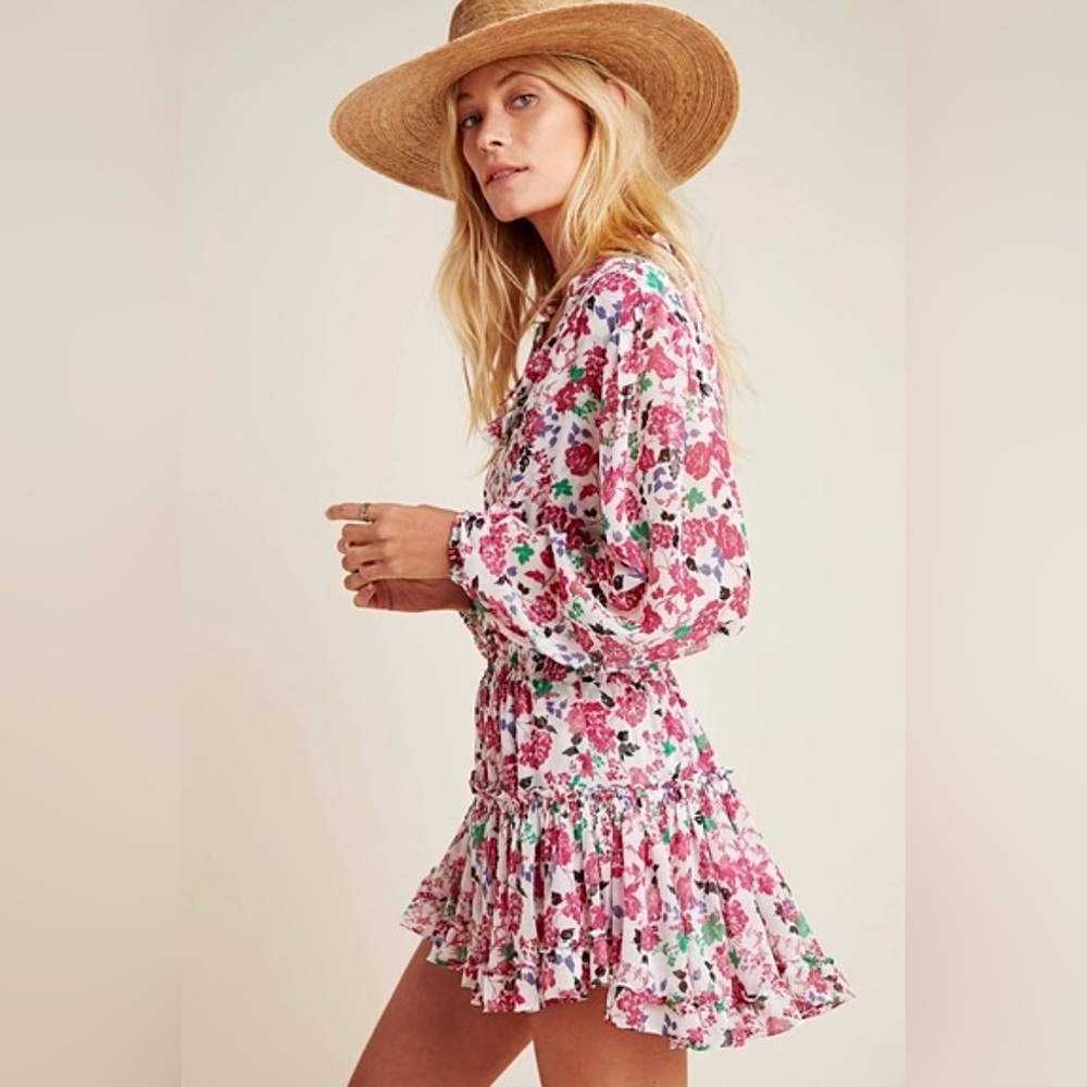 Misa Los Angeles Delilah Floral Mini Dress from Anthropologie Size L